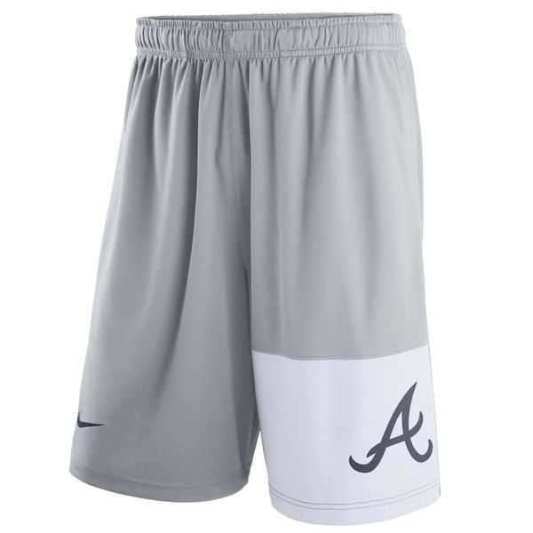 Men's Atlanta Braves Nike Gray Dry Fly Shorts,We sell and wholesale Men's Atlanta Braves Nike Gray Dry Fly Shorts on line form chian!